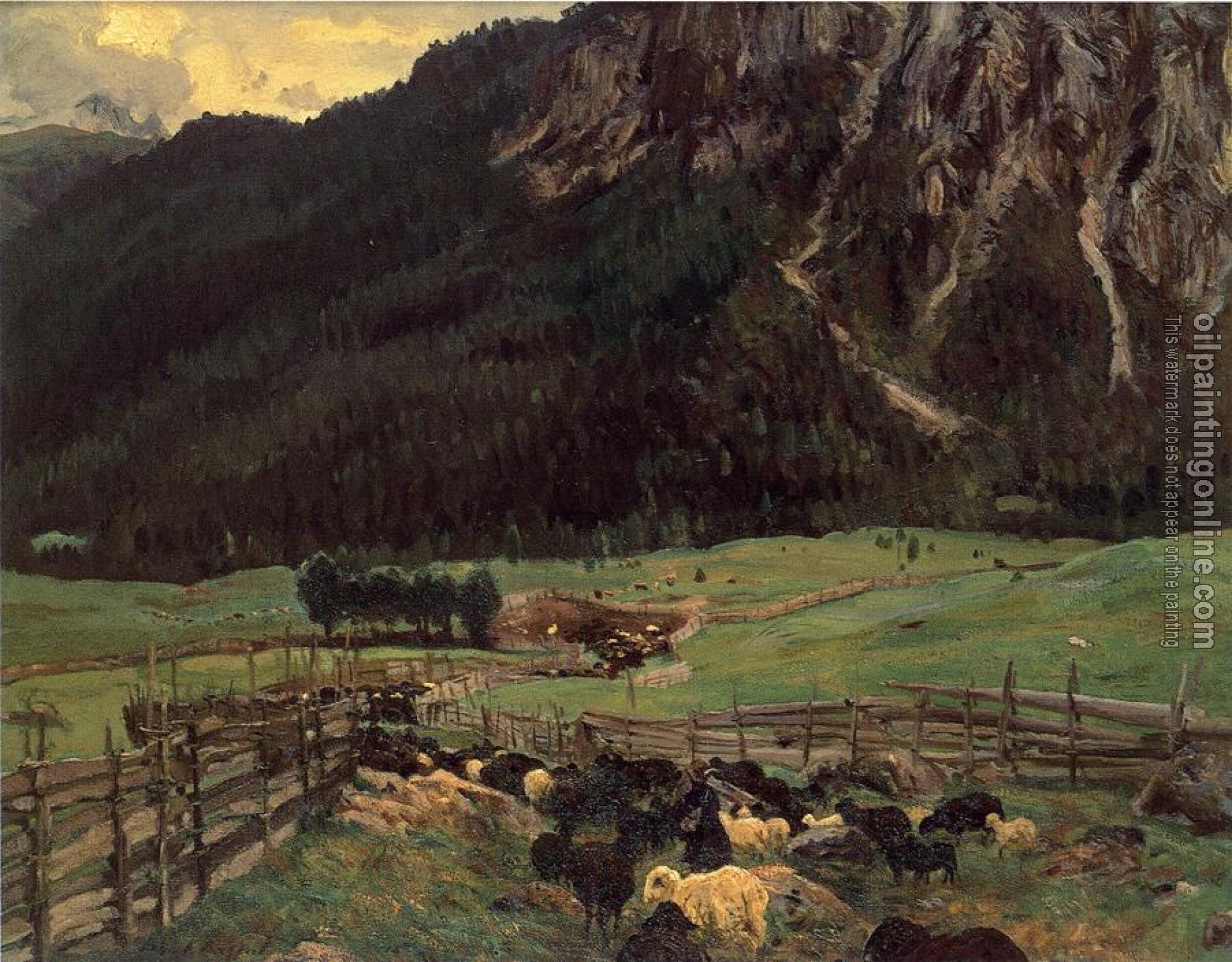 Sargent, John Singer - Sheepfold in the Tirol